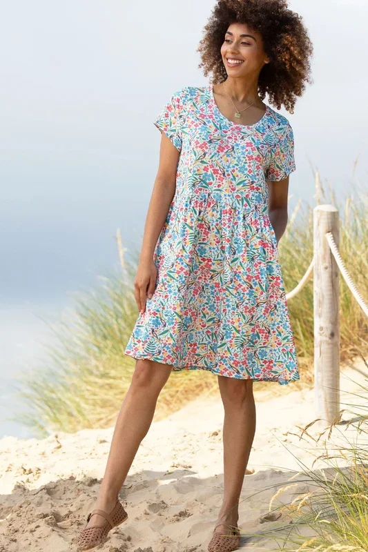 Harbour Organic Cotton Jersey Dress Songbird