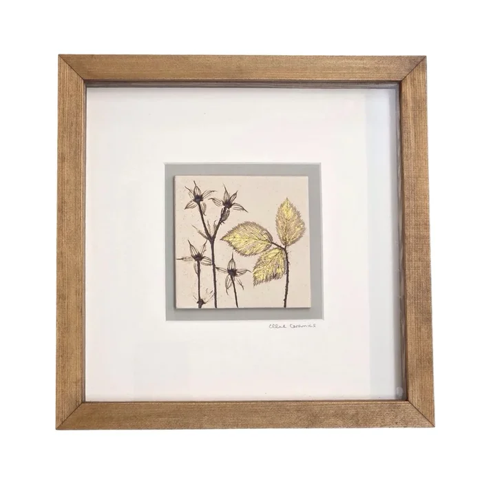 Hardy Geranium Single Framed Tile