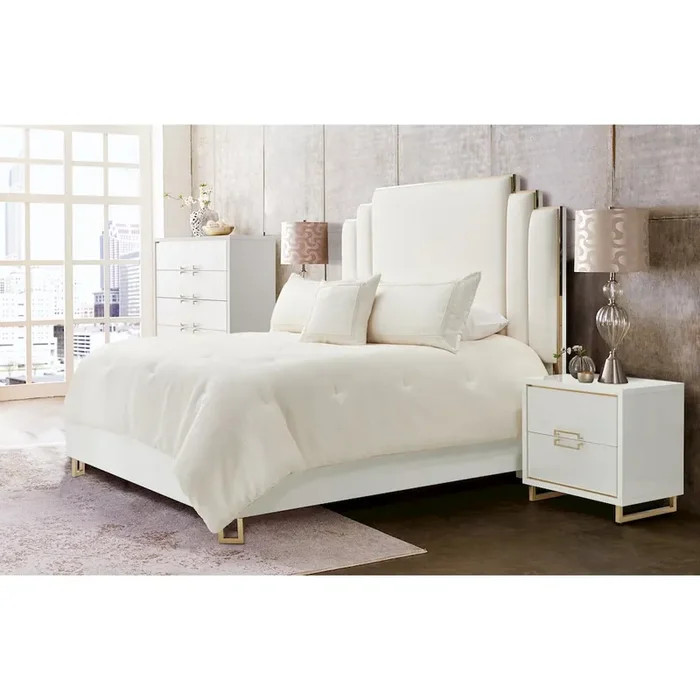 Harlow 4-Piece King Comforter Set – Ivory