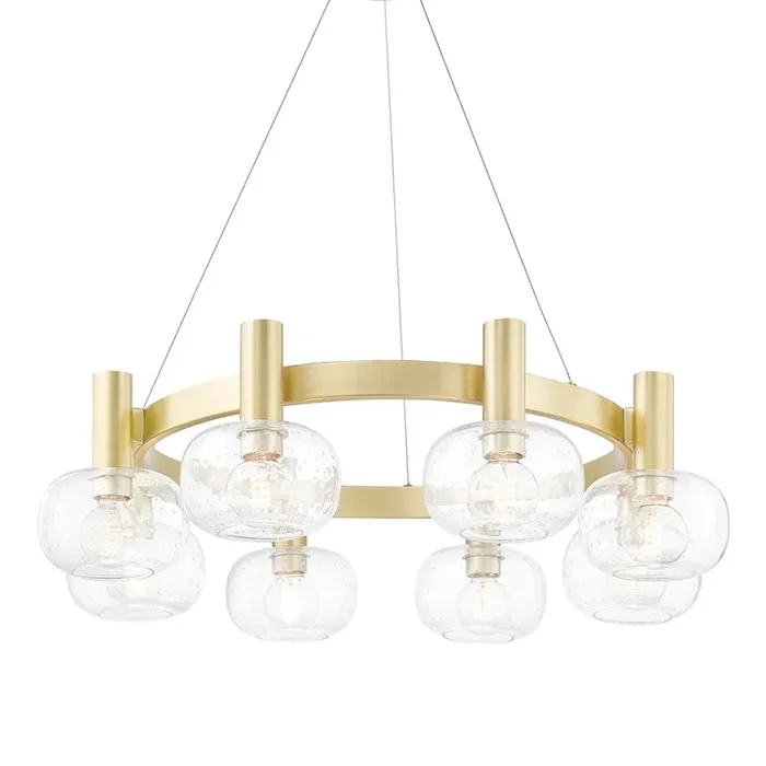 Harlow Chandelier In Aged Brass Color