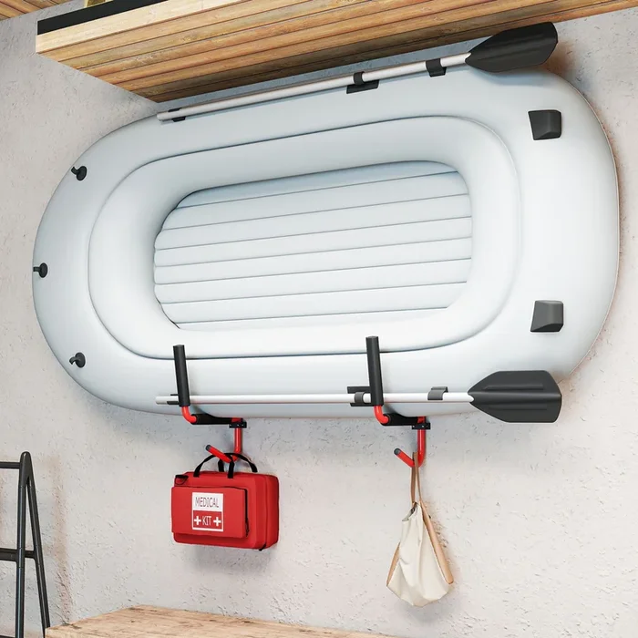 Heavy Duty Kayak Wall Rack Sit On Top Storing Storage Canoe Fixings Mount Hook