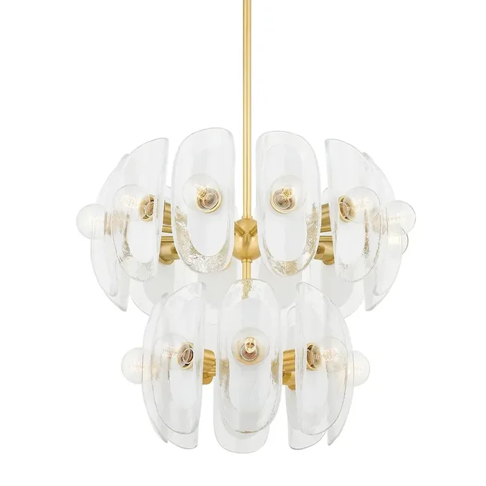 Hilo Chandelier In Aged Brass Color