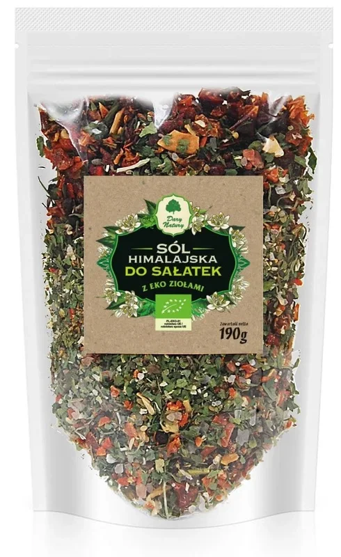 Himalayasalz mit Kräutern für Salate BIO 190 g – GESCHENKE DER NATUR