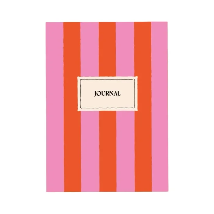 Hot Pink Stripe Notebook