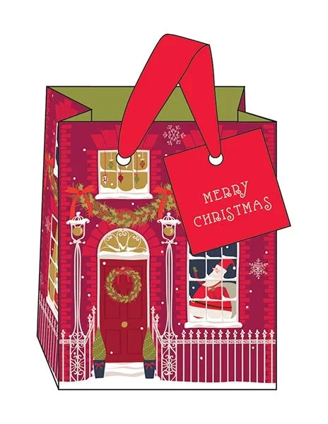 House Facade Small Gift Bag