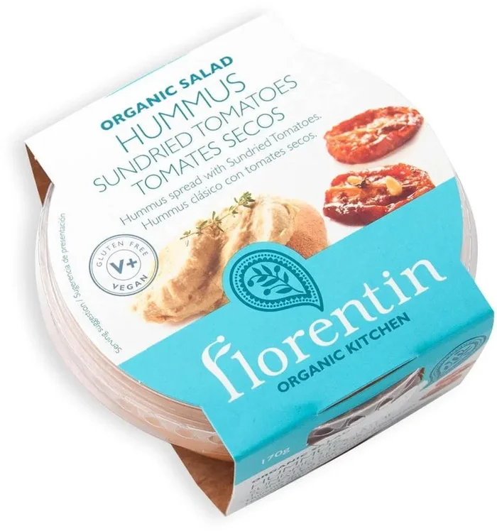 Hummus mit getrockneten Tomaten glutenfrei BIO 170 g – FLORENTIN