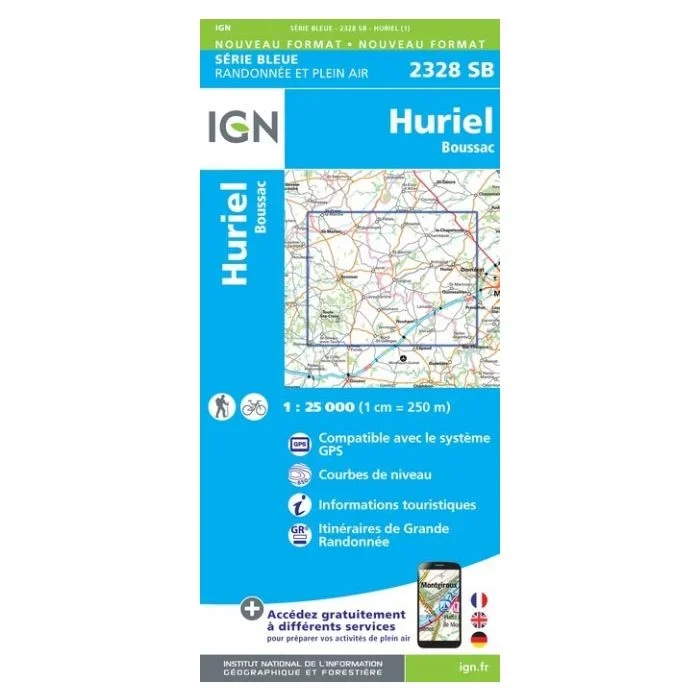 Huriel – Boussac IGN 2328SB