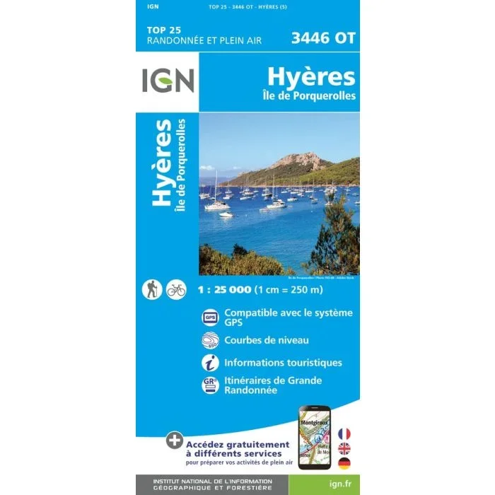 Hyeres – Ile de Porquerolles IGN 3446OT