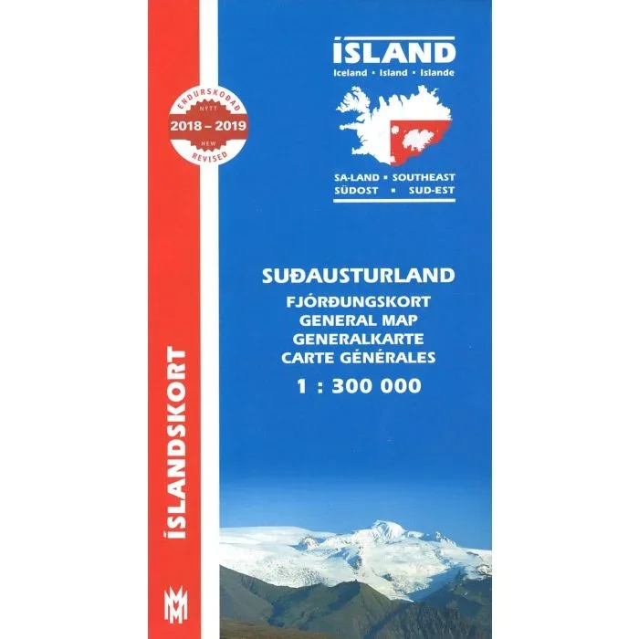 Iceland South East / Suð-Austurland | Mal og menning General Map