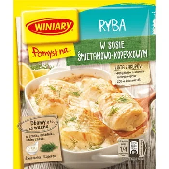 Idee für Fisch in Sahne-Dill-Sauce Winiary 32g