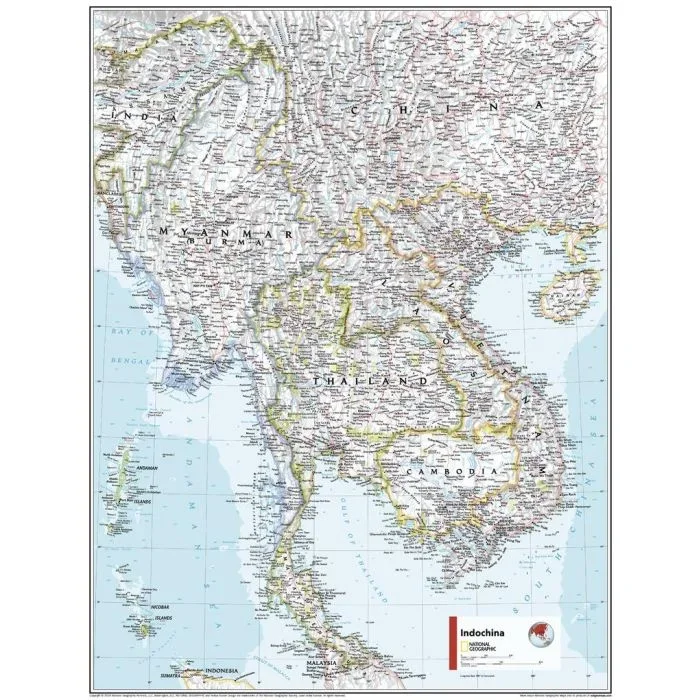 Indochina – Atlas of the World, 11th Edition – Compact Map