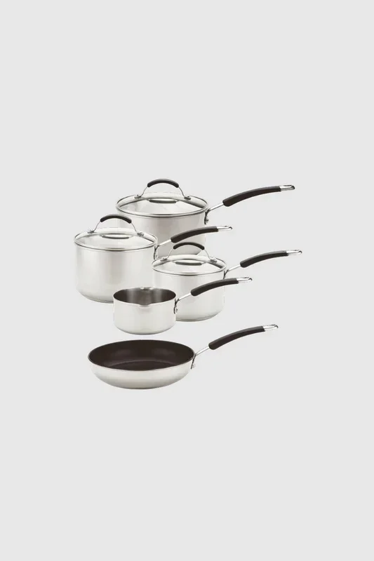 Induction Cookware Set Stainless Steel, Non Stick, Dishwasher Safe, 5 Piece