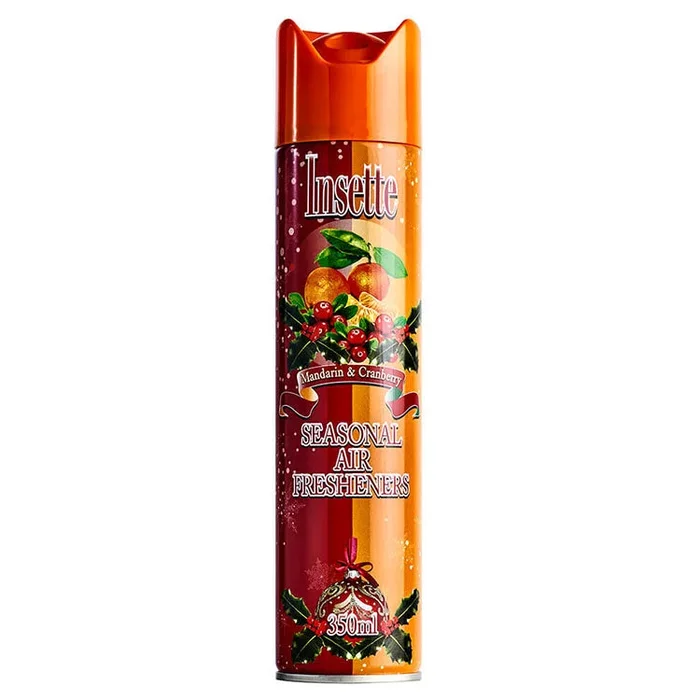 Insette Air Freshener Seasonal Mandarin & Cranberry 350ml – Case of 12