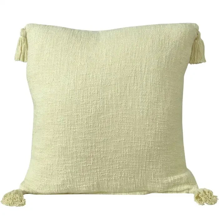 Insignia Cotton Poly Filled Pillow in Yellow, 20″ x 20″