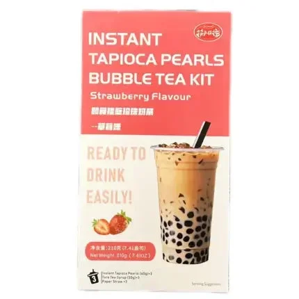 Instant Boba Drink Kit Strawberry 210g