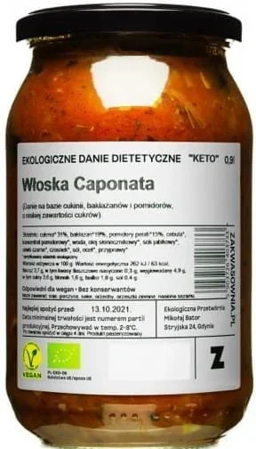 Italienisches Keto-Ketogericht BIO 900 ml – SÄURE