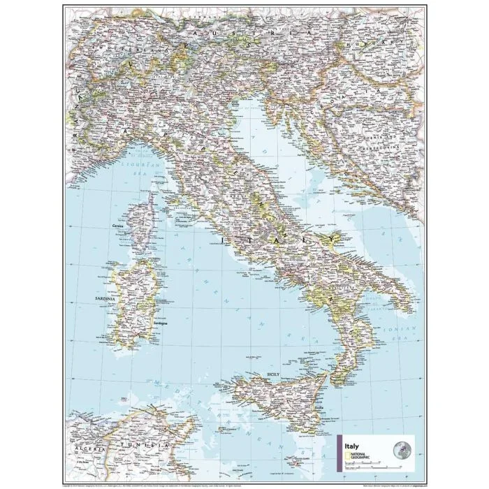 Italy – Atlas of the World, 11th Edition – Compact Map