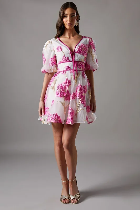 Jacquard Mini Dress