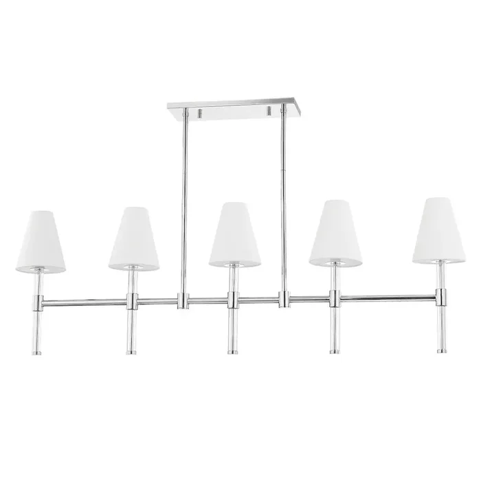 Janelle Linear In Polished Nickel Color