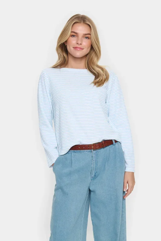 JaraSZ Long Sleeve Striped T-Shirt Striped
