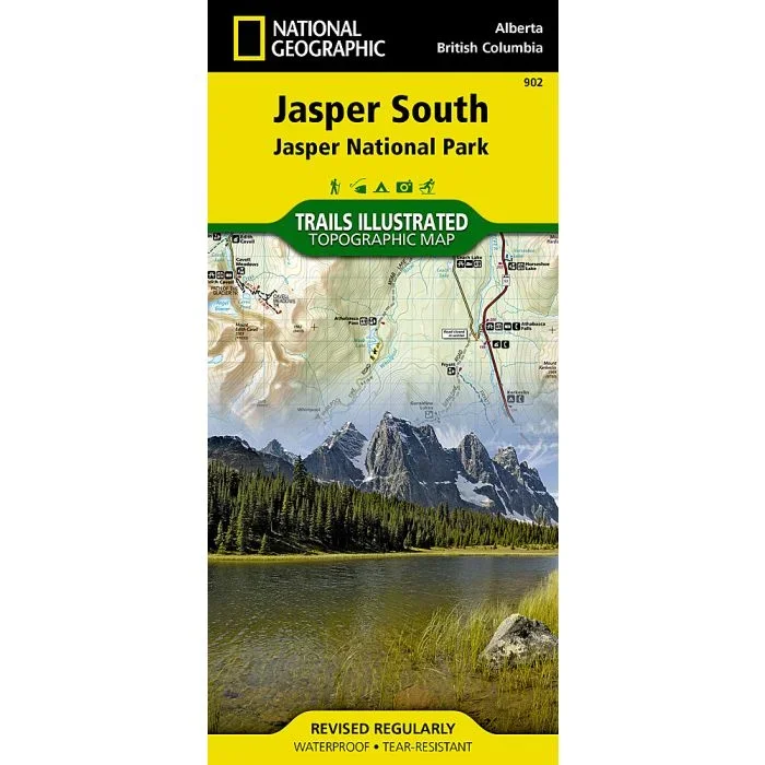 Jasper South: Jasper National Park, Alberta · British Columbia, Canada | National Geographic Trails Illustrated Topographic Map | 1:100,000 [902]