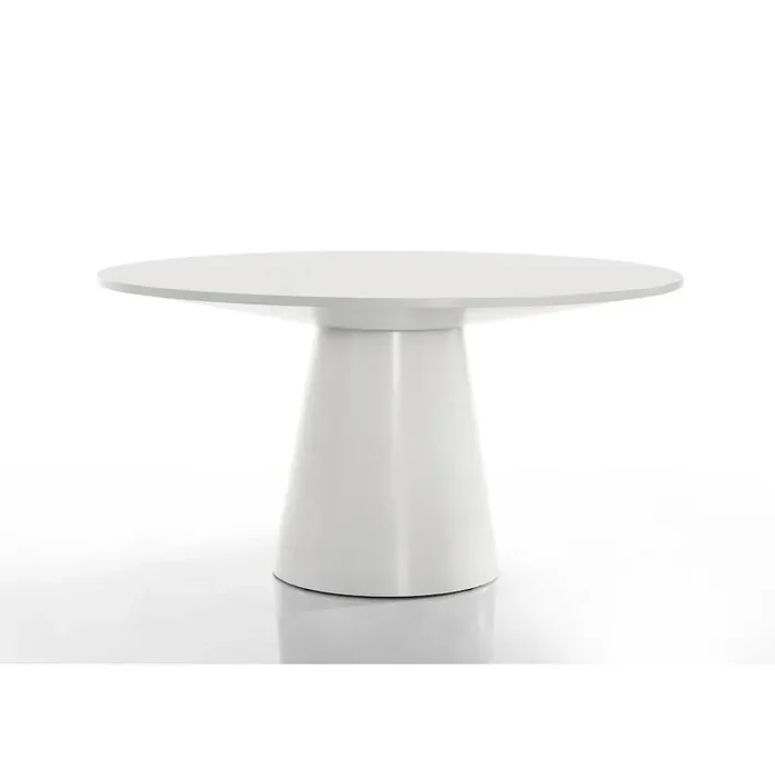 Jasper White 7 Piece 59″W Round Dining Table Set with Driftwood Finish Chairs