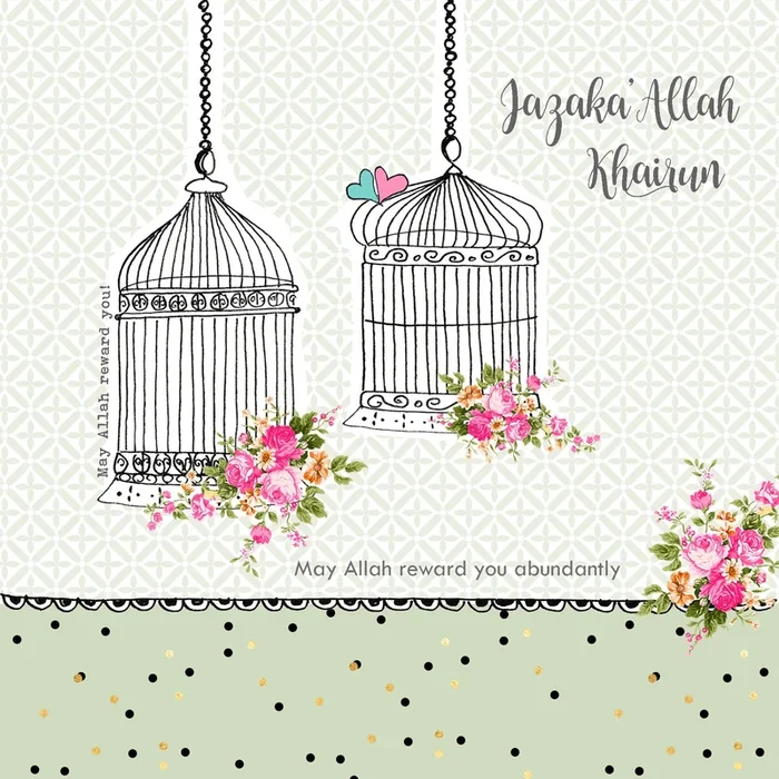 Jazaka’ Allah Khairun Card
