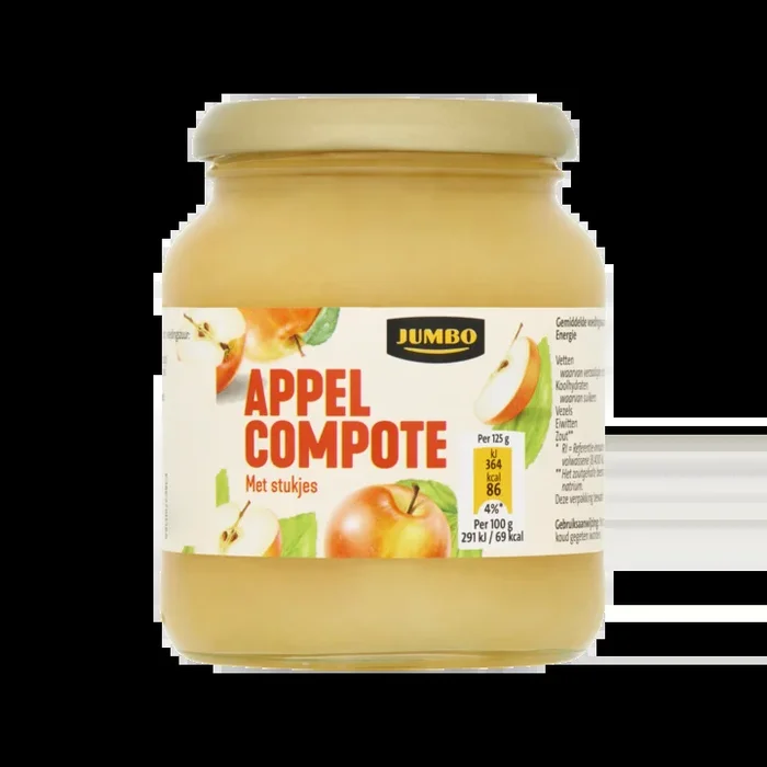 Jumbo Apple compote with apple pieces