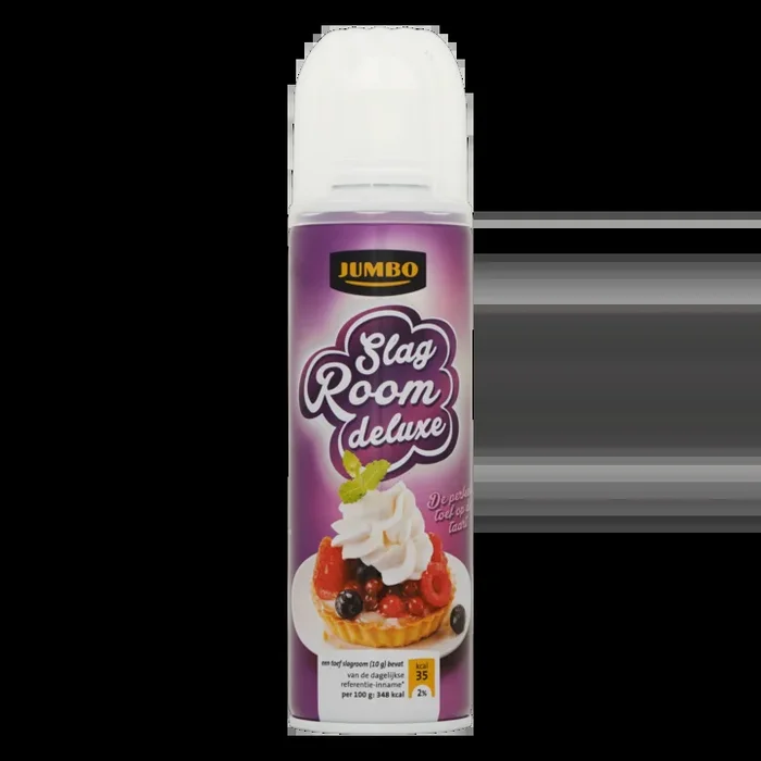 Jumbo Deluxe whipped cream (only available within Europe)