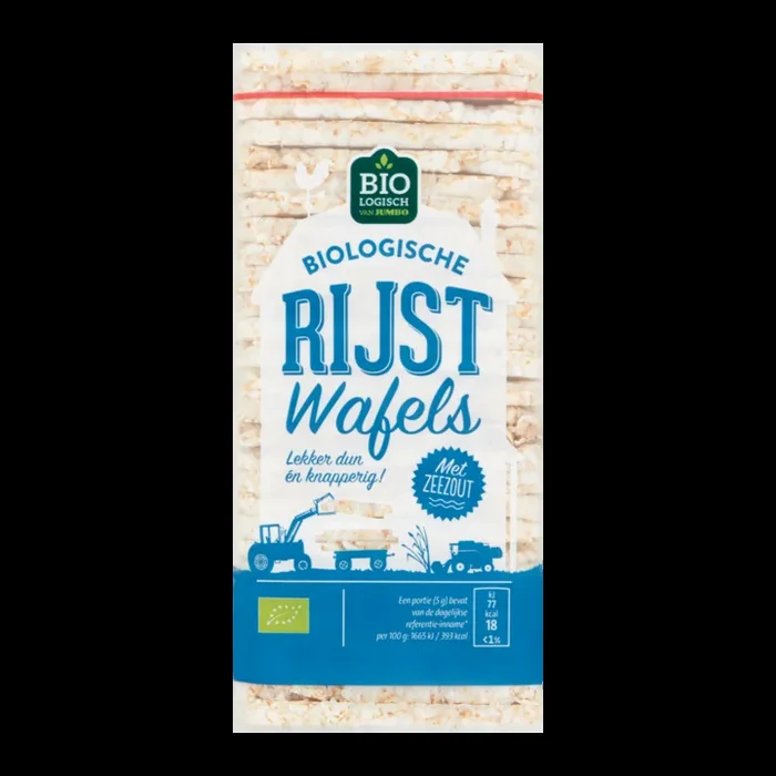 Jumbo Organic rice waffles with seasalt large