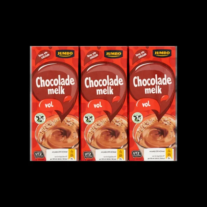 Jumbo Whole chocolate milk 6-pack