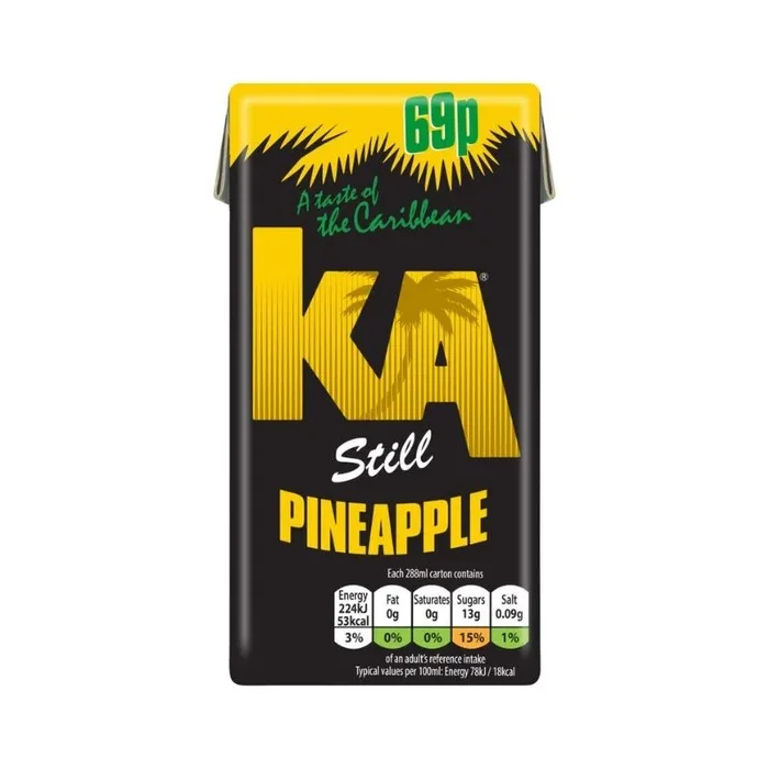 KA Still Pineapple 288ml PMP 69p – Case of 27