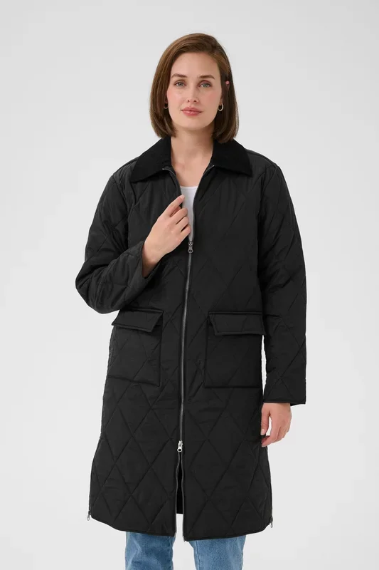 KAanneli Zip Fastening Long Jacket