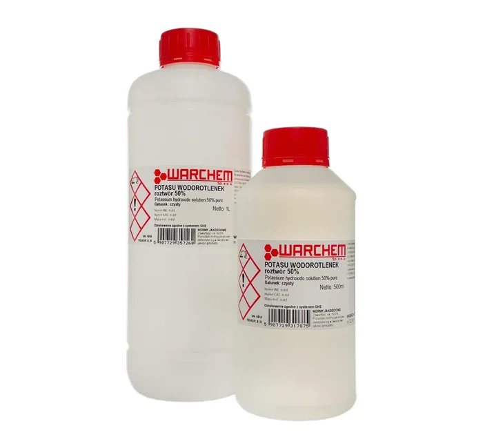 KALIUMHYDROXID-Lösung 50 % – rein 100 ml WARCHEM