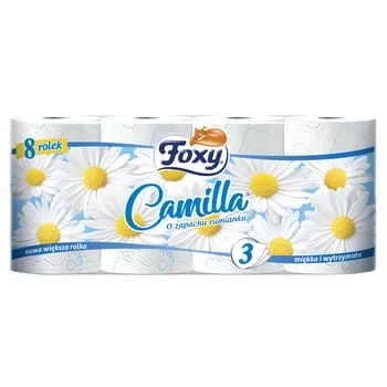 Kamillen-Toilettenpapier Foxy Camilla 8 Rollen