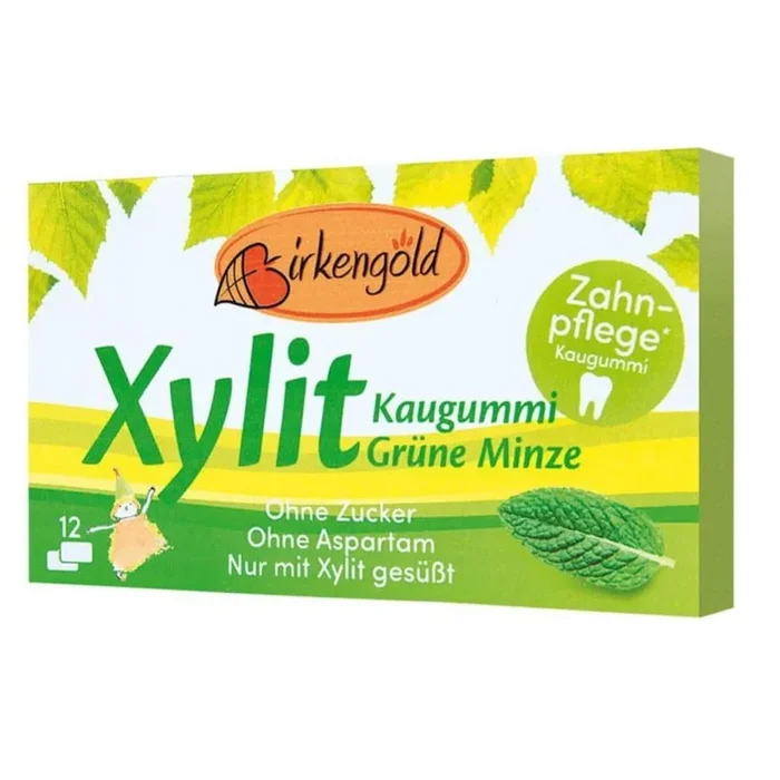 Kaugummi Xylit, Minzgeschmack 12 Lutschtabletten 17 g BIRKENGOLD WORLD PATH