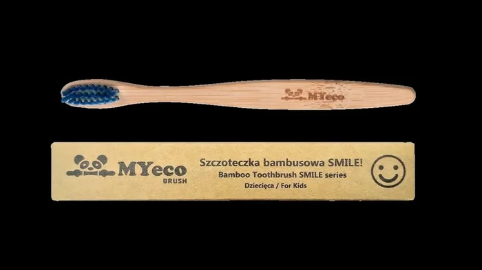 Kinderzahnbürste bambusblau weich – MYECOBRUSH
