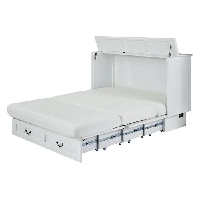 Kingston White Cabinet Bed