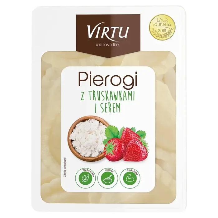 Knödel mit Erdbeeren und Virtu-Käse 400g