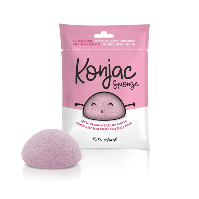 Konjak-Schwamm rosa Kunst DIÄT – NAHRUNG