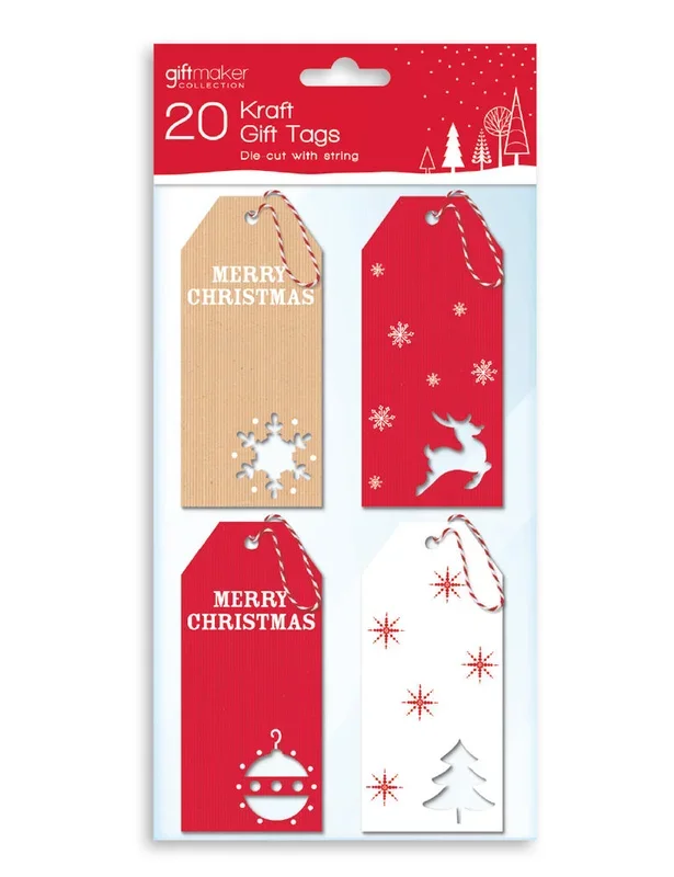 Kraft Gift 20 Tags