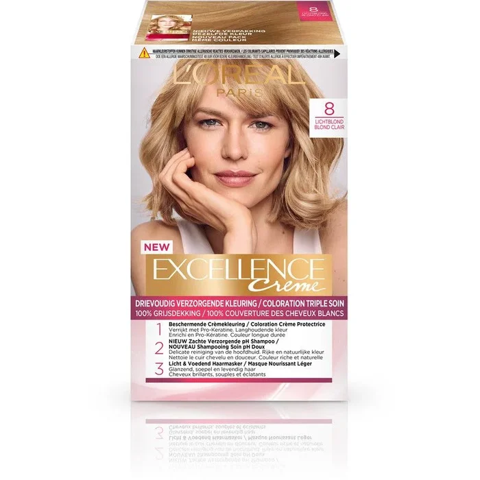 L’Oreal Excellence cream 08 light blond hair color