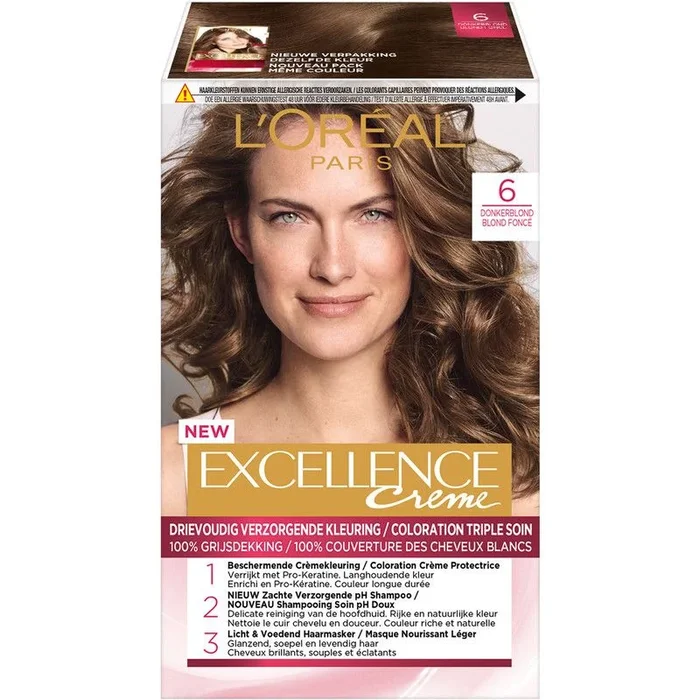 L’Oreal Excellence cream 6 dark blond hair color