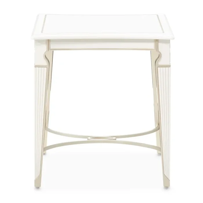 La Marisia End Table – Creamy Pearl