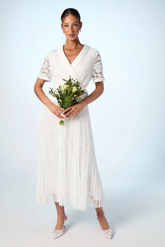 Lace Two In One Jacket Wedding Dress
