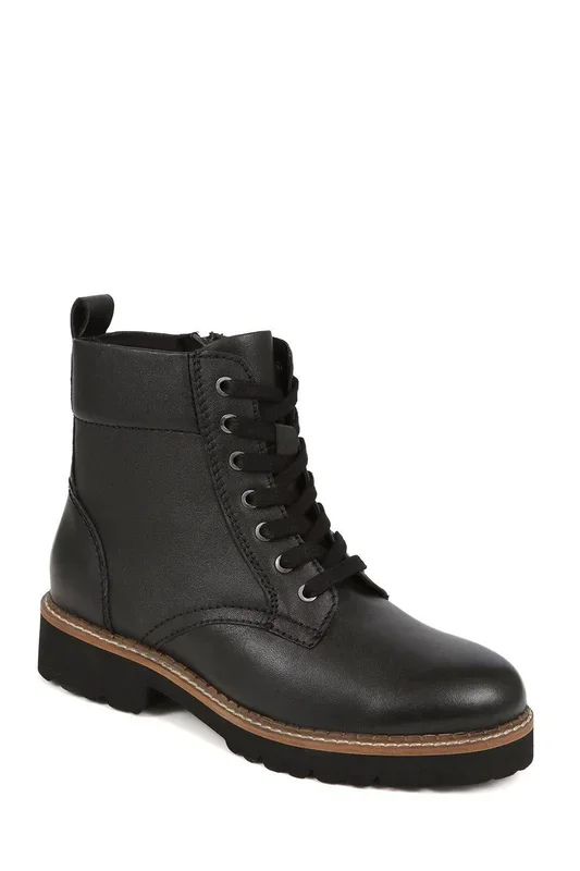 Lace-Up Leather Boots