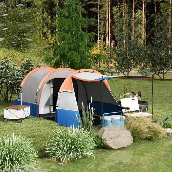 Large Tunnel Tent with Bedroom and Living Area (2-3 persons)
