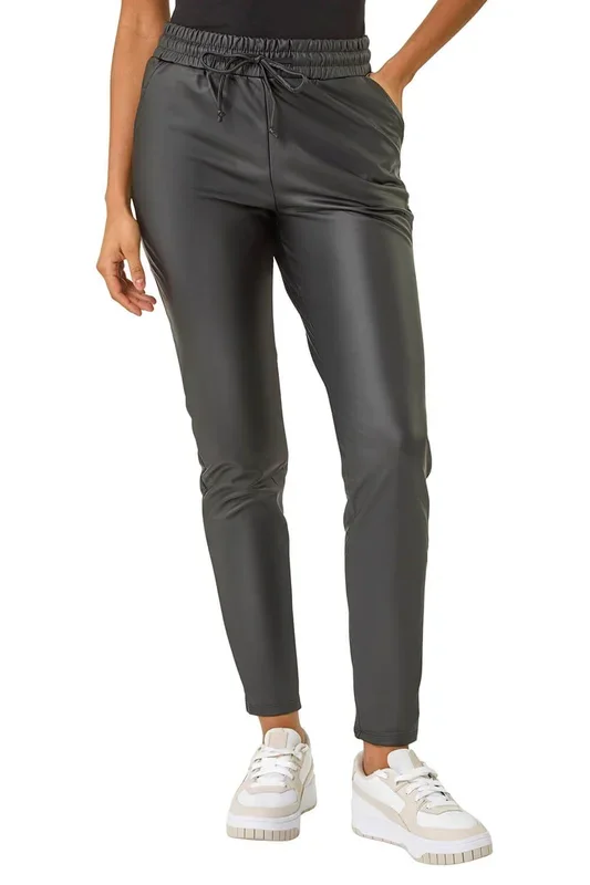 Leather Look Stretch Trouser