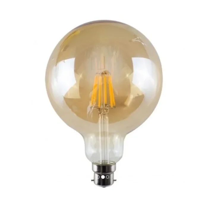 LED G125 B22 8W Dimmable Globe Industrial Vintage Bulb~1061