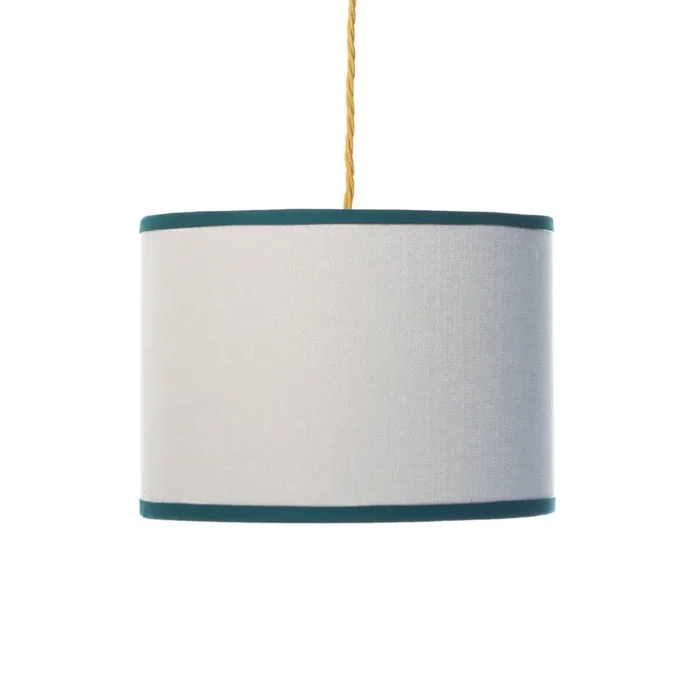 Linen Double Sided Drum Lampshade – Liberty Pipers Peacock
